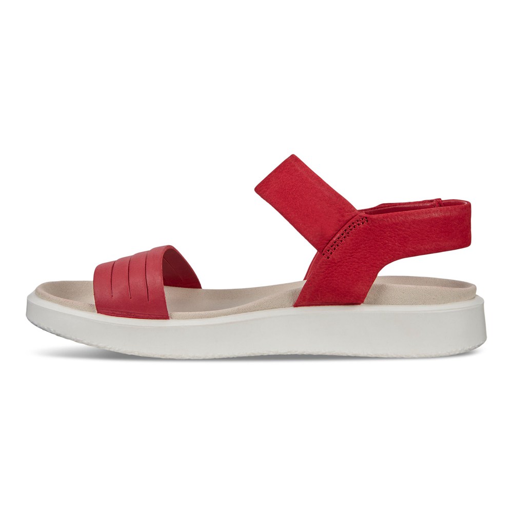 Sandalias Mujer - ECCO Flowt Flat - Rojos - YIR296548